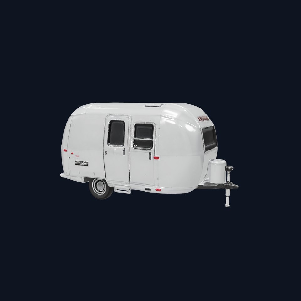 Modern Airstream Trailer D Model Pack